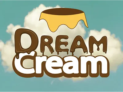 dream cream branding design illustration logo design