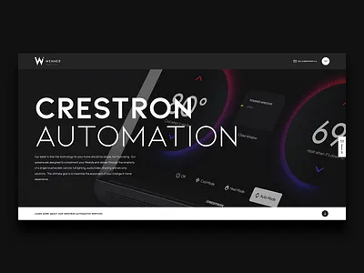 Wenner Redesign + Rebuild color crestron design home automation icon interface smart home typography ui user experience user interface ux web web design website