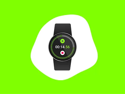 Countdown Timer - UI Design apple watch clock countdown countdown timer smartbandand smartwatch timer ui wear