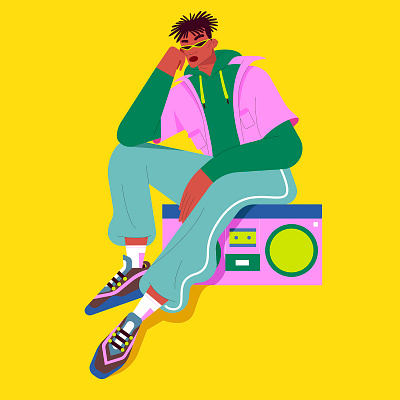 Doodle art direction character design drawing street