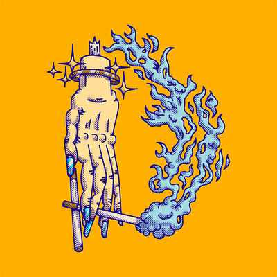 Day 4: D (Don´t Smoke) 36daysoftype cartoon decoration design doodle illustration illustrations power punk rock smoke type vector