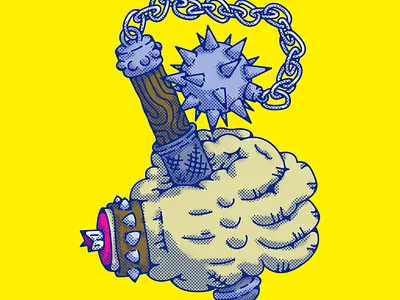 Day 2: B 36dayoftype cartoon design doodle gladiator illustration illustrations power punk type vector