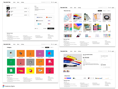 Toko Alat Tulis UI Exploration app exploration shop stationary ui ui exploration uiconcept uidesign web