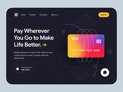 Sunflower landing page bank card banking app branding card cards ui dark fintech freelance identity illustration landingpage logo payment signup ui ux design visual identity website