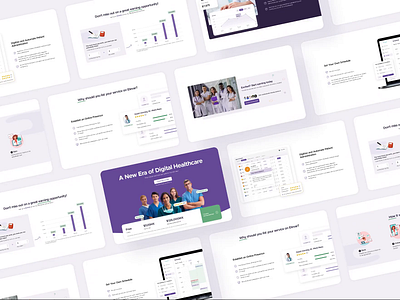 Telehealth Service Landing Page(Doctor Side) animation banner barchart consulation doctor earnings figmadesign hero section interactive design landing page patient presentation telehealth uidesign ux video consultation