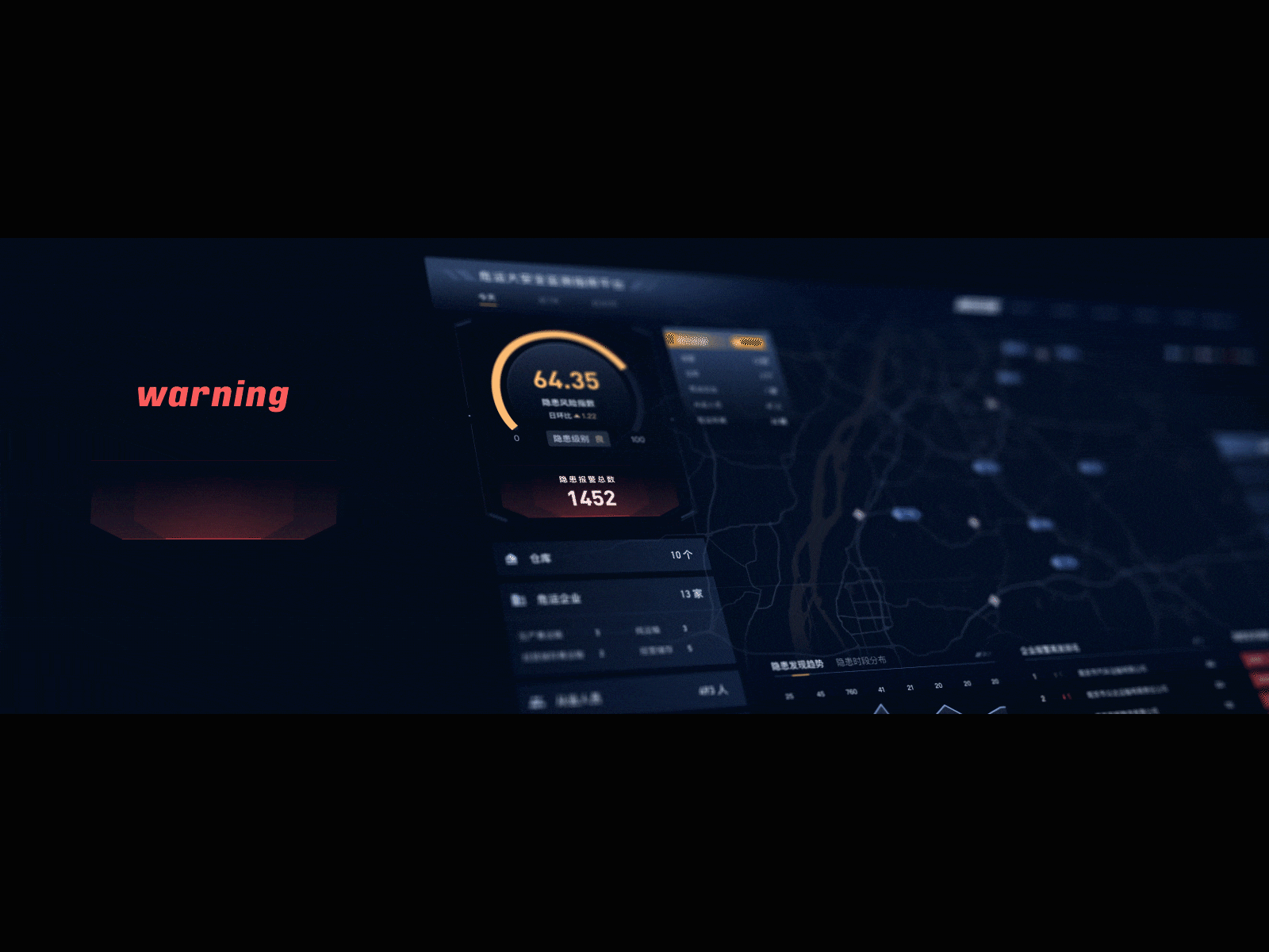 Futuristic Interface UI #03 ae aftereffects animation big screen dashboard dataviz design hud ui visualization