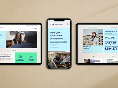 eBay Main Street ui ux website