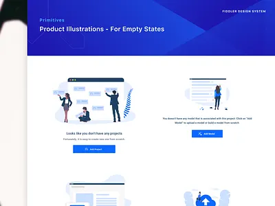 Fiddler Design System analytics branding clean clean ui dashboard design design system emptystate illustration layout minimal product product design system design ui design