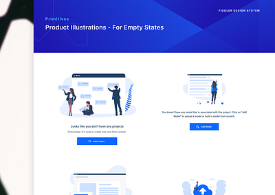 Fiddler Design System analytics branding clean clean ui dashboard design design system emptystate illustration layout minimal product product design system design ui design