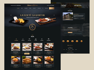 Landing Page: Dönerci Ali Usta animation dailyui design header homepage interface landing ui ux website