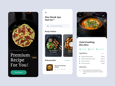 Foods Recipe App design food food app foods minimal recipe recipe app recipes ui ux