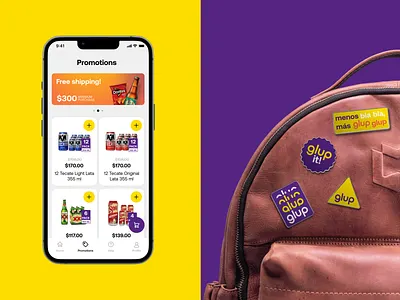 Glup Beverage Delivery App 3d animation app app design branding delivery design graphic design identity illustration interaction design interface logo marketing mobile design motion graphics ui user experience ux web design