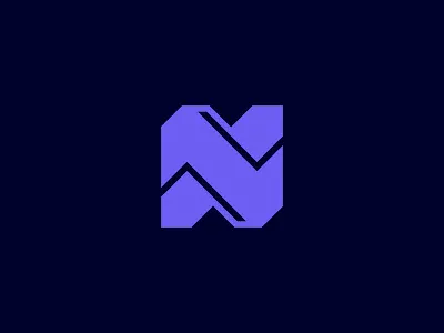 Unused N Logomark brand branding design financial fintech graphic design icon invest letter logo mark n