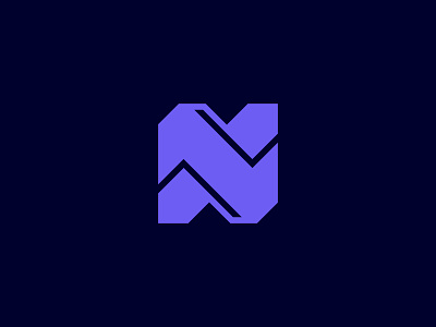 Unused N Logomark brand branding design financial fintech graphic design icon invest letter logo mark n