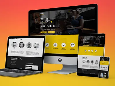 FRESH TALENT TOP EMPLOYERS agency website app branding design gym lander landingpage ui ux web