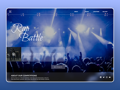 Music Web Design branding design designs fitness club new ui ux web