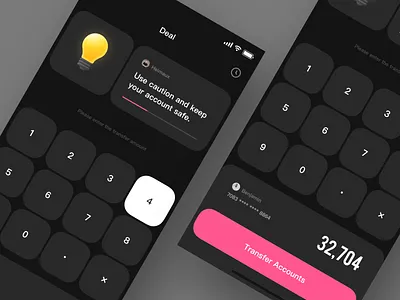 Transfer Accounts app design home icon ui ux