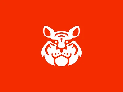 Tiger Logo animal branding cat design emblem feline game icon identity illustration logo mark mascot orange premium smile sports symbol tiger vector