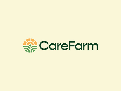 CareFarm Logo Design agriculture brand branding care design farm farmer farminf field icon leaf logo logodesign minimal natural nature organic plant smart logo sun