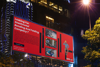 Banner design for BendZy bending bendzy folding sheet metal