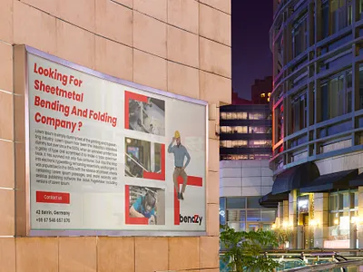 Bannner design fo BendZy banner bending folding sheet metal