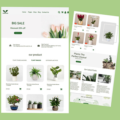 flower shop shop ui uidesign ux webdesign website