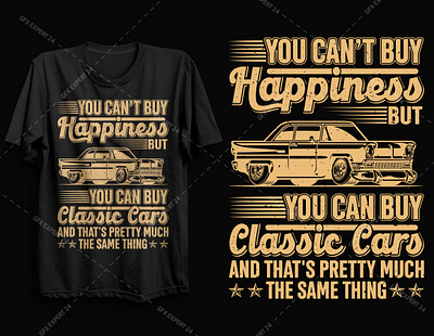 Classic Car T shirt design branding classic car design free t shirt designs graphic design hunting t shirt illustrator t shirt design t shirt design 2021 typography vector