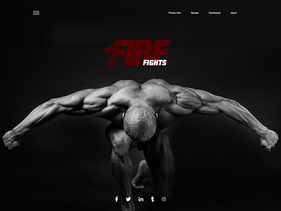 Website Design for Fitness Club black black theme dark theme ui fire fight fitness app fitness center fitness club logo logodesign product design prototype prototyping ui ui design uidesign uiux uiuxdesigner webdesign website design