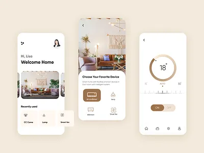 Smart Home App - UI Design app app design app ui clean design clean ui color dashboard design ios app ios app design ios app designer ios application iphone app smart home smart home app smart home app ui design smart home application ui ux design ui design ui ux designer ux design