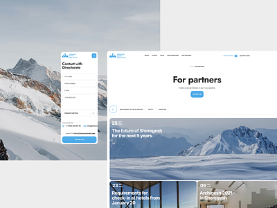 Sheregesh - inner pages design hotels inner mountain partners rooms site ski tour ui ux web website