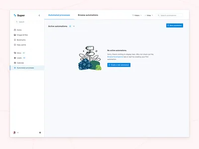 Empty state design for a list create new empty screen empty state empty states emptystate saas saas app saas design saas website