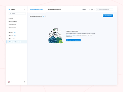 Empty state design for a list create new empty screen empty state empty states emptystate saas saas app saas design saas website