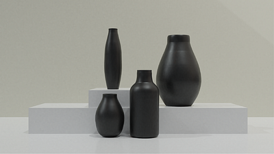 3D vases modeling 3d 3d animation 3dmodeling 3dmodels realistic