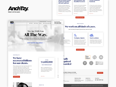 Houston Personal Injury Website anchtzy injury law personal injury ui ux