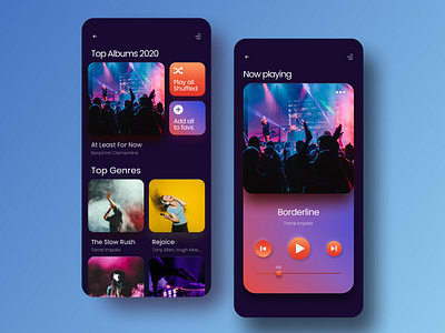 Music Player App app branding clean clean ui concept daily ui dark dark ui design graphic design mobile mobile ui music music app music player neumorphism neumorphism ui ui ux uxui