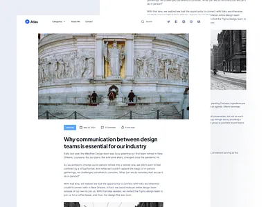 Personal Blog Template: Article Page article page atlas blog blog design dark mode figma homepage mobile pixel perfect resources web