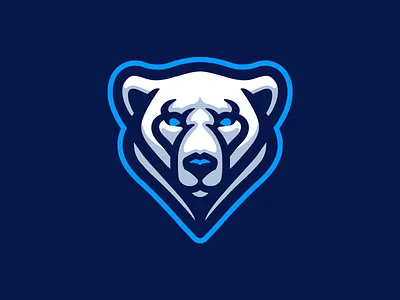 Polar Bear bear illustration logo mascot polar bear snow white white bear