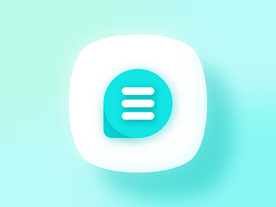 #005 - App Icon app icon app icon design app icon logo daily ui dailyui dailyui004 dailyui005 dailyuichallenge gradient icon icon logo message message app messaging messaging app mobile mobile app ui design uidesign