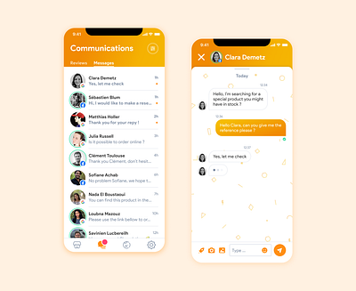 Messaging mobile app bubble bubbles communication conversation discussion inbox messages messaging messaging app messenger mobile notification reviews seen social text text field type ui ux