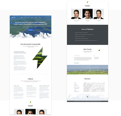 Aloe Group - Landing Page app design flat ui ux web website