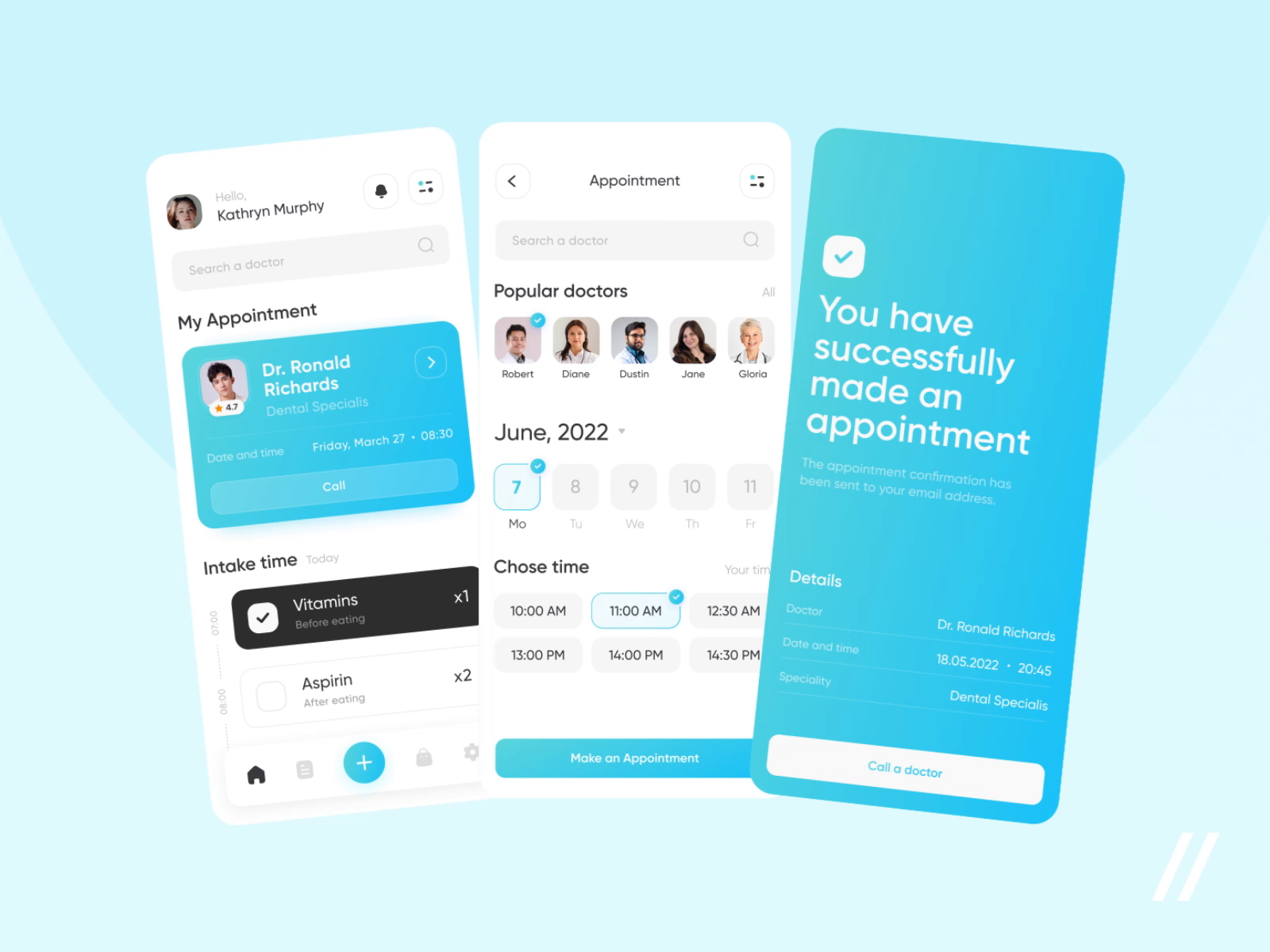 Medical Treatment App by Kristina Taskaeva for PurrUI/UX Agency on