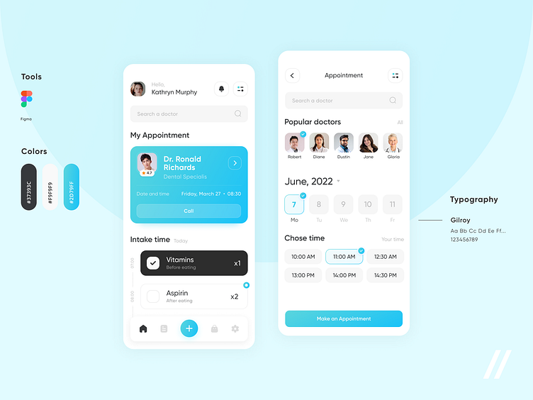 Medical Treatment App by Kristina Taskaeva for Purrweb UI/UX Agency on ...