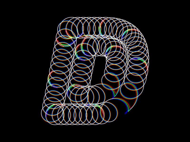 36 Days of Type 2021 – D 36daysoftype 36daysoftype08 animation creative coding generative javascript kinetic typography motion motion design p5js processing typography