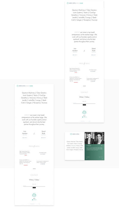 Investment Fund - Landing Page app design flat ui ux