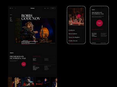 The Bolshoi Theatre #3 inspiration inspirations minimal theater design theatre typography ui ui ux ui design uidesign uiux ux ux ui ux design uxdesign uxui