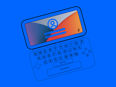 Retro Gaming Device #2 (blue) (adjusted) design