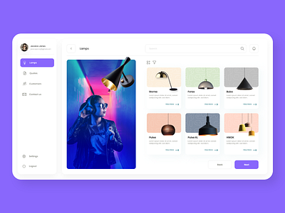 Lamp Ecommerce Web UI design designer illustration typography ui ui ux uidesign uiux ux webdesign