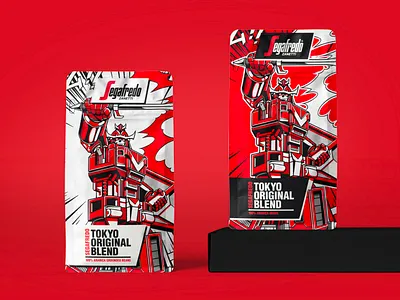 Segafredo Packaging 6 coffee design graphic illustration japan japanese manga packaging packaging design packagingdesign paiheme paihemestudio product retro retro design segafredo vintage