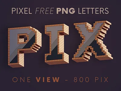 Pixel - Free 3D Lettering 3d 3d font 3d letters 3d typography deeezy font free free font free graphics free typography freebie freebies futuristic font game font logo minecraft pixel pixel font typography