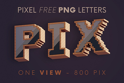 Pixel - Free 3D Lettering 3d 3d font 3d letters 3d typography deeezy font free free font free graphics free typography freebie freebies futuristic font game font logo minecraft pixel pixel font typography